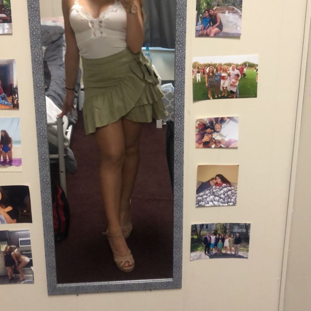 Topshop sage ruffle mini skirt - Picture 5 of 5